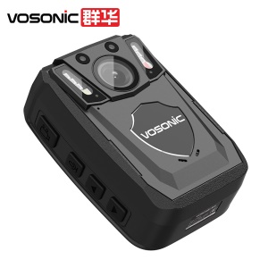 群华（ VOSONIC）A1执法记录仪专供17小时录像红蓝爆闪循环录像红外夜视高清3400万像素激光定位内置32G