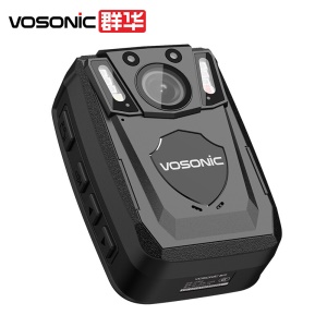 群华（ VOSONIC）A1执法记录仪专供17小时录像红蓝爆闪循环录像红外夜视高清3400万像素激光定位内置32G