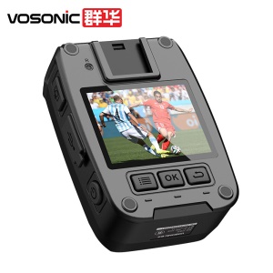 群华（ VOSONIC）A1执法记录仪专供17小时录像红蓝爆闪循环录像红外夜视高清3400万像素激光定位内置32G