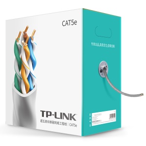 TP-LINK TL-EC5e00-305（灰）工程级原装超五类非屏蔽高速网线 无氧铜CAT5e类家装专用箱线 灰色 305米