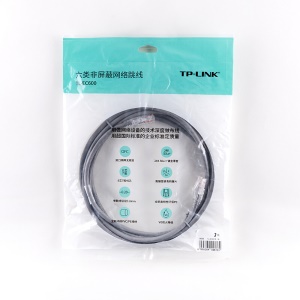 TP-LINK TL-EC600-3(灰)  六类非屏蔽网络跳线 工程级CAT6类网线  3米纯铜 灰色