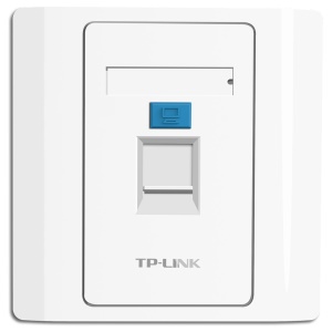 TP-LINK TL-EF001 单口信息面板  86型工程级电脑光纤宽带网线网络墙壁插座开关空板 (需另购模块)