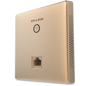 TP-LINK TL-AP302I-PoE 300M无线86型面板式AP 企业级酒店别墅wifi接入 POE供电 AC管理 香槟金色