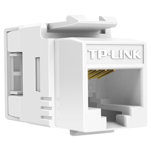 TP-LINK TL-EJ5e02 超五类CAT5e高端工程级镀金版千兆网络信息模块 180度、打线