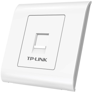 TP-LINK TL-EF5e01 单口网络信息面板  86型工程级电脑光纤宽带网线插座（集成超五类非屏蔽免打信息模块）