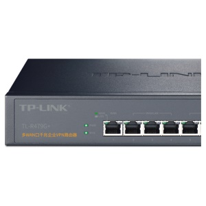 TP-LINK 多WAN口企业级千兆有线路由器 防火墙/VPN/AP管理 TL-R479G+