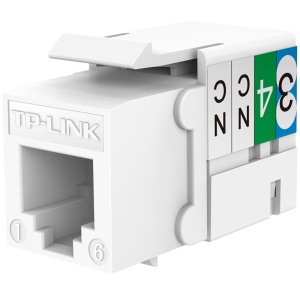 TP-LINK TL-EJ301 三类高端工程级镀金版非屏蔽语音电话模块 90度、打线
