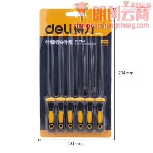 得力(deli) 锉刀组套整形锉刀什锦锉打磨工具6件套3x140mm DL2141