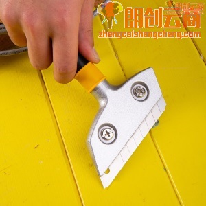 得力(deli) 重型刮污刀铲刀玻璃刮刀地板墙皮瓷砖清洁铲刀铲子300mm DL4725