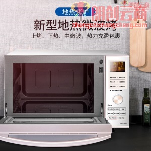 松下（Panasonic）NN-DF366W 平板式变频家用微波炉 23升 微波炉电烤箱一体机 微烤一体机