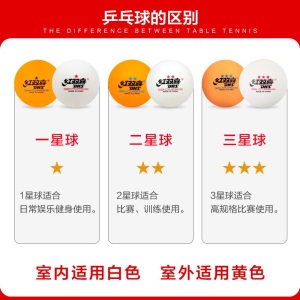 红双喜DHS东京奥运比赛3星兵乓球赛顶DJ40+比赛用球白色6只装