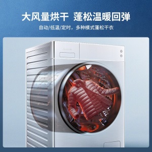松下（Panasonic）滚筒洗衣机全自动10公斤 洗烘一体机 纳诺怡护理除菌 双极除螨XQG100-LD251