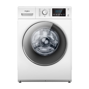 惠而浦（whirlpool）8公斤全自动变频滚筒洗衣机节能低噪音分段加热白色WF80BE875W