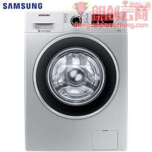 三星（SAMSUNG）9公斤滚筒洗衣机全自动 婴儿洗 智能变频WW90J3230GS/SC(XQG90-90J3230GS)(银)