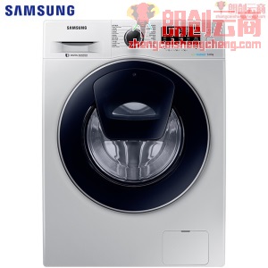 三星（SAMSUNG）9公斤滚筒洗衣机全自动 安心添 泡泡净洗 WW90K5410US/SC(XQG90-90K5410US) 银