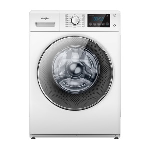 惠而浦(Whirlpool)  变频智能滚筒洗衣机 10公斤 3D减震 净彩系列 全球白 WF100BE875W