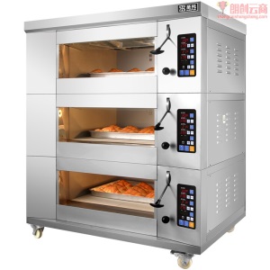 圣托（Shentop）全自动蛋糕面包月饼烤箱 商用三层三盘欧包电烤箱 私房烘焙披萨大烤炉 STAH-KE33