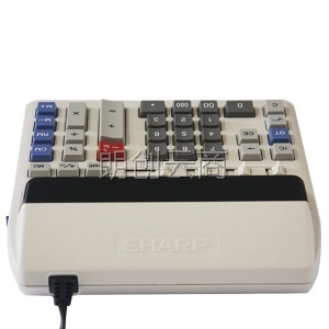 夏普（SHARP）CS-2122H 插电源LED荧光屏电脑按键计算器银行财务用计算机
