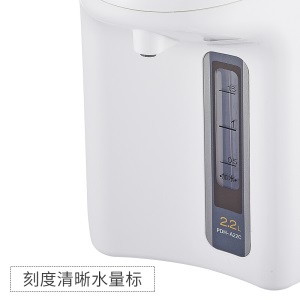 虎牌（Tiger）电热水瓶 智能3段保温 预约定时防漏电热水壶 PDH-A22C 2.2L电水壶 白色WU