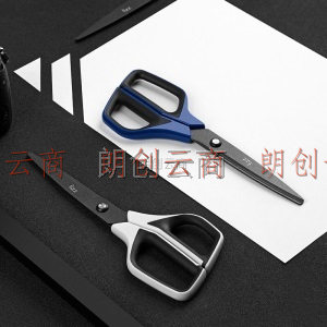飞兹(fizz)210mm特氟龙材质剪刀/防粘不锈钢剪刀 办公用品 白色 FZ21207