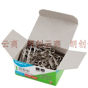 广博(GuangBo)10盒装29mm回形针曲别针(100枚/盒)办公文具ZD5311