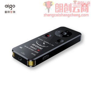 爱国者aigo录音笔 R6922 16G 专业微型高清远距降噪 MP3播放器 录音器 学习会议采访商务办公 黑色