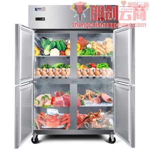 星星（XINGX）四六门厨房冰箱冷柜商用 四开门不锈钢立式冰柜商用冷藏冷冻柜保鲜柜 全铜管四门双温 上冷藏下冷冻 BCD-860YA