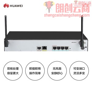华为（HUAWEI）企业级千兆无线路由器 （1GE WAN,4GE LAN,WIFI 2.4G）VPN/千兆端口-AR161W-S