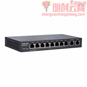 锐捷（Ruijie）千兆路由器 企业级网关路由 双WAN口 无线AC控制器 RG-EG210G-P 8口千兆POE 带机200