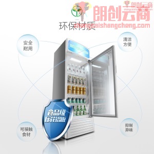 容声(Ronshen) 320升 商用展示柜 立式冷藏 大容量饮料柜  玻璃单门陈列柜SC-320LC