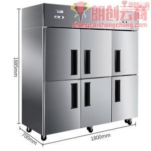 星星（XINGX）六开门商用冰箱 大容量全冷冻双温立式冰柜 不锈钢四六门厨房冷柜雪柜BD-1300Y BCD-1300Y六门双温