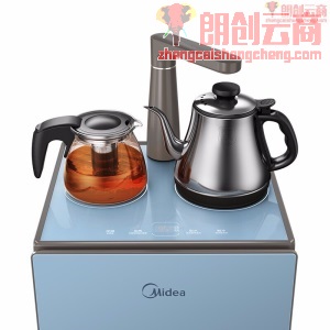 美的（Midea）茶吧机家用饮水机下置式桶装水抽水器自动上水煮茶器冰热双用 YD1103S-X