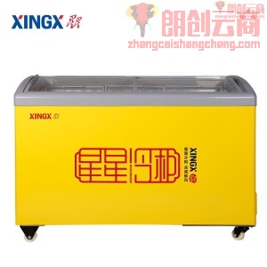 星星（XINGX） 冷藏冷冻展示柜单温冰柜 商用家用卧式冷柜玻璃门饮料雪糕柜SD/SC-326YE
