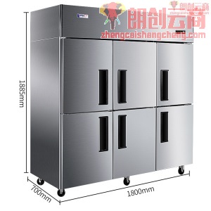星星（XINGX）四六门厨房冰箱冷柜商用 四开门不锈钢立式冰柜商用冷藏冷冻柜保鲜柜 六门冷冻1229升 BD-1300Y