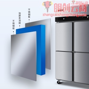 星星（XINGX）四门冰箱冷柜商用 冷冻立式厨房保鲜柜大容量冷冻冰柜BD-650E 四门冷冻BD-650E