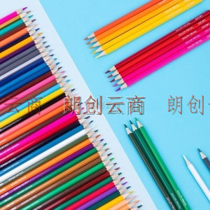 得力(deli)48色油性彩铅 原木六角杆彩色铅笔 学生儿童绘画涂色画笔画具画材美术套装 纸筒DL-7070-48