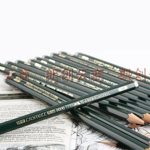 辉柏嘉（Faber-castell）9000铁盒素描铅笔12支套装原装进口专业5h-5b绘画铅笔美术用品素描工具119064