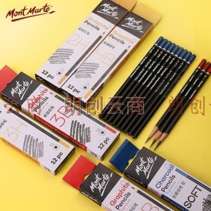   蒙玛特 Mont Marte 美术素描炭笔 石墨铅笔碳笔 （中性）10支装 PNX0006