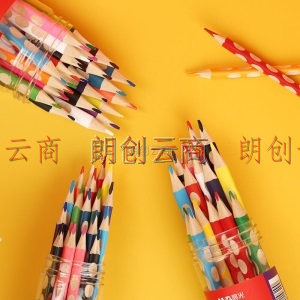 晨光(M&G)文具12色洞洞彩色铅笔 矫正握笔（粗杆） 学生美术绘画填色AWPQ2112