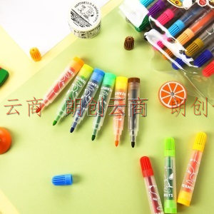 晨光(M&G)文具24色磨砂水彩笔 可洗水彩笔  儿童绘画涂鸦 美术课必备 史努比系列SCP90173