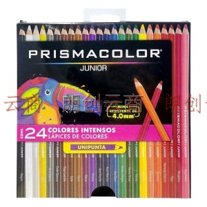   霹雳马（Prismacolor）彩铅 油性彩色铅笔初阶24色套装 手绘涂色美术生绘画纸盒套装