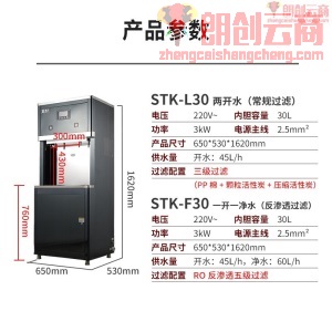 圣托（Shentop）全自动电热开水器过滤开水机 不锈钢烧水器商用大容量 商务节能直饮水机 STK-L30