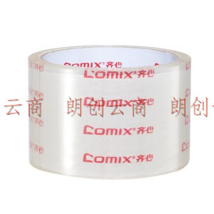 齐心（Comix）透明胶带/宽胶带/封箱胶带 高透明 打包胶带透明胶布 6卷 宽60mm*长36.6米/卷 JT6004-6