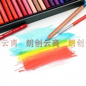 马可（MARCO）雷诺阿31系列48色彩色铅笔水溶性美术设计专业手绘专用绘画笔彩铅入门填色彩笔铁盒装3120-48TN