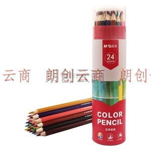 晨光(M&G)文具24色油性木质彩色铅笔 学生美术绘画填色 六角杆AWP36858