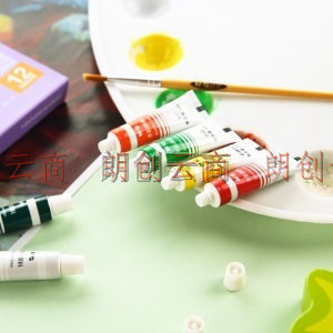 晨光(M&G)文具5ml/12色水粉颜料 美术专用水粉画颜料 学生写生绘画工具APL97687