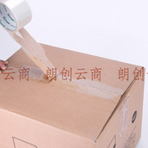 广博(GuangBo)6卷装48mm*100y*50μm透明封箱胶带胶布办公用品FX-21