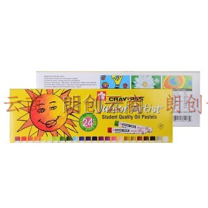   樱花(SAKURA)油画棒蜡笔美术儿童绘画 24色套装小太阳款 XEP-24C