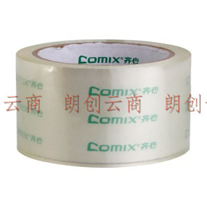 齐心（Comix）透明胶带/宽胶带/封箱胶带 高透明 打包胶带透明胶布 6卷 宽60mm*长54.9米/卷 JT6006-6
