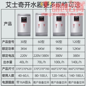 艾士奇（AISHIQI）开水器 商用开水机 电热 全自动进水 304不锈钢 烧水器商用ZK-30-数显（220V）